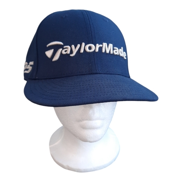 TaylorMade New Era 9Fifty M3 Tour Hat navy blue embroidered golf baseball hat - Picture 1 of 16